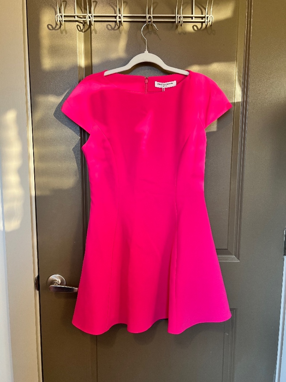 Amanda Uprichard Hot Pink Fit & Flare Mini Dress Size Medium NWT